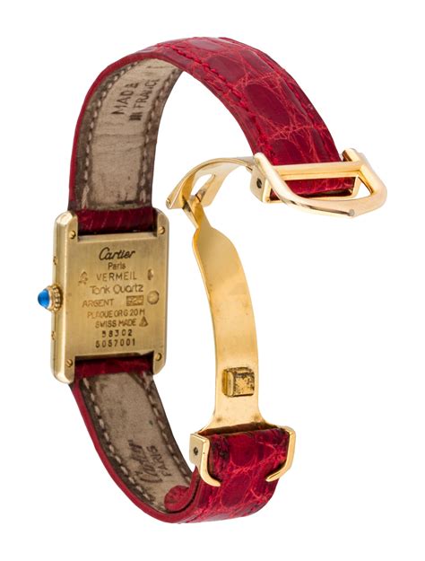 cartier tank watch bands|cartier tank must interchangeable strap.